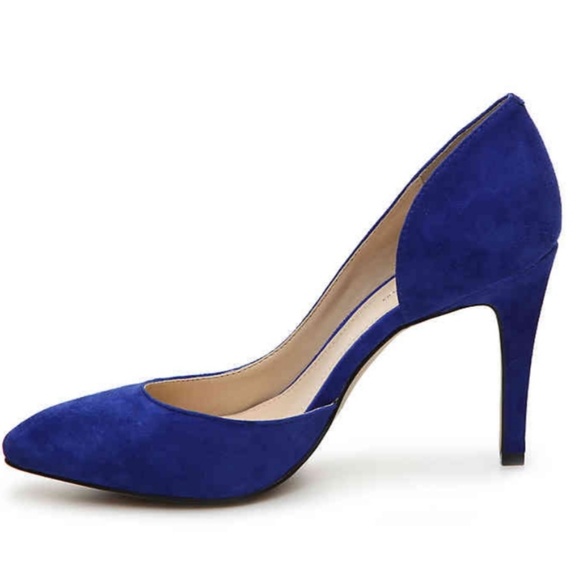 BCBGeneration Shoes - BCBG Haleigh Blue Suede Pumps